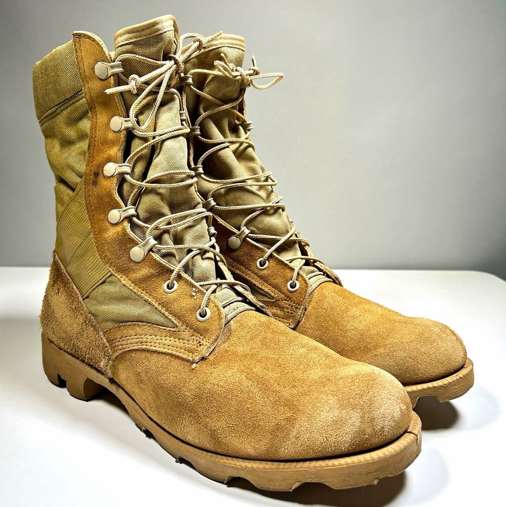 Altama 5300 Military Combat Boots Mens 10.5 W Desert Tan USGI Made In USA